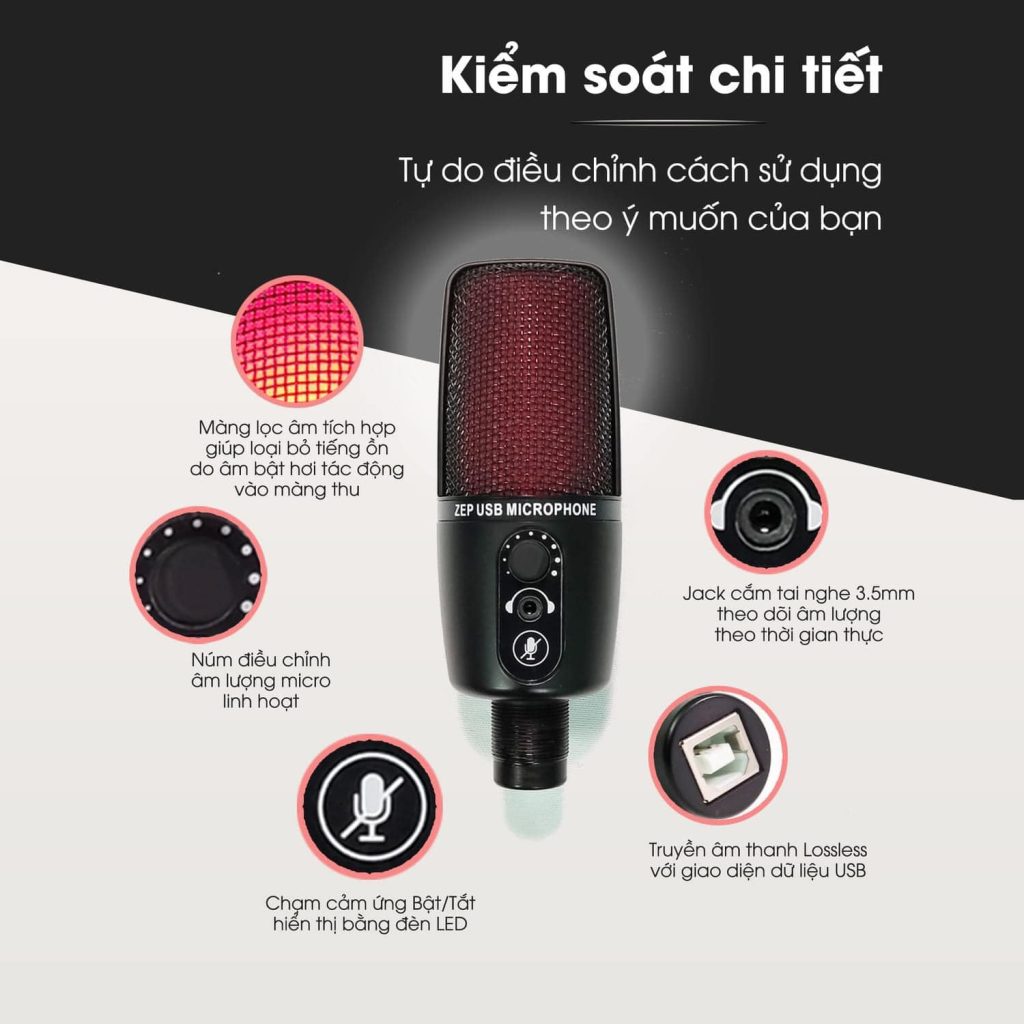 Mic Thu Âm - Trung Voice - Zino