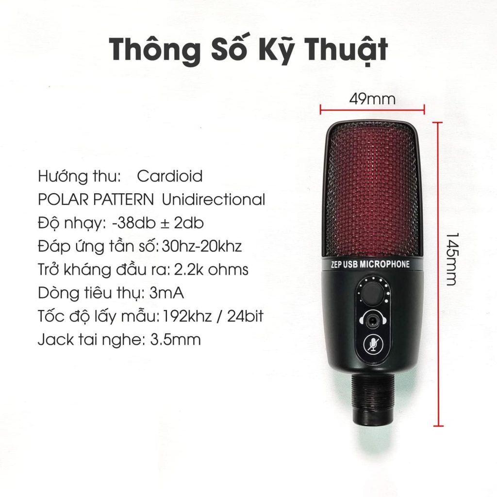 Mic Thu Âm - Trung Voice - Zino