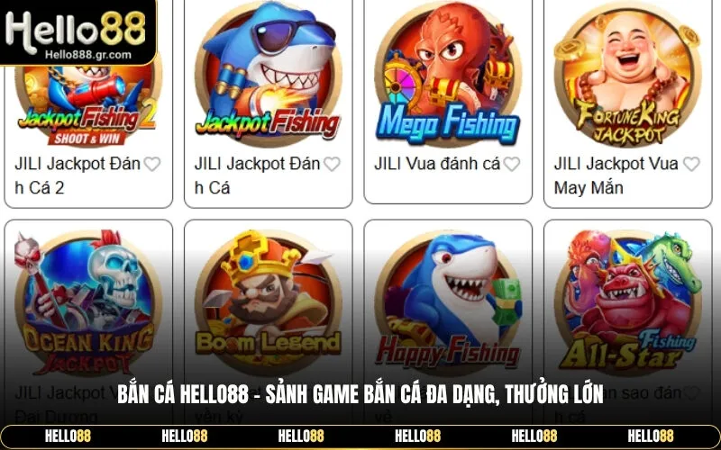 Bắn Cá Hello88 ⭐️ Sảnh Game Bắn Cá Đa Dạng, Thưởng Lớn - Zino